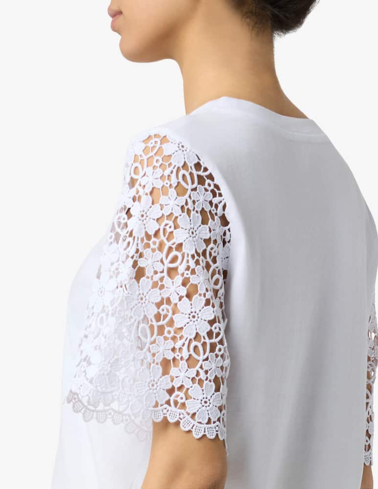 rinascente EMME Lace sleeve t-shirt EMMCEPPO