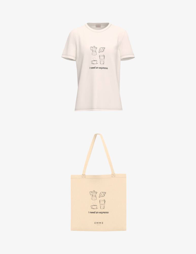 rinascente EMME T-shirt and shopper EMMGOLA