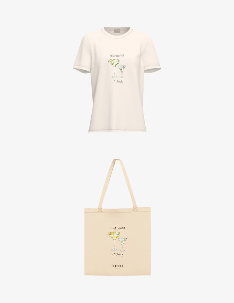 rinascente EMME Set t-shirt e Borsa shopper EMMGOLA