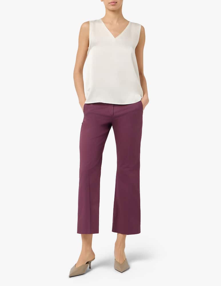 rinascente EMME Satin v neck sleeveless top