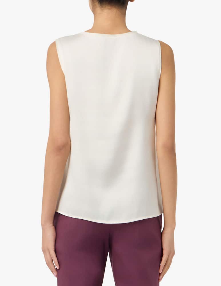 rinascente EMME Satin v neck sleeveless top