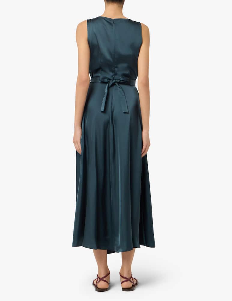 rinascente EMME Abito lungo in raso con cinturina