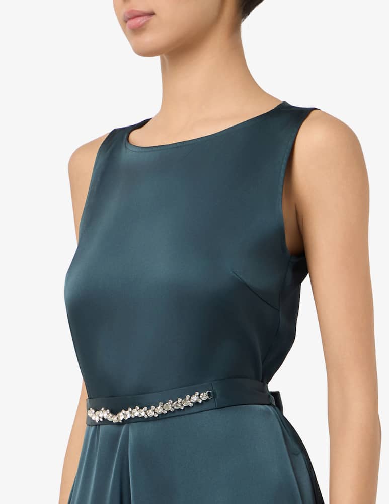 rinascente EMME Abito lungo in raso con cinturina