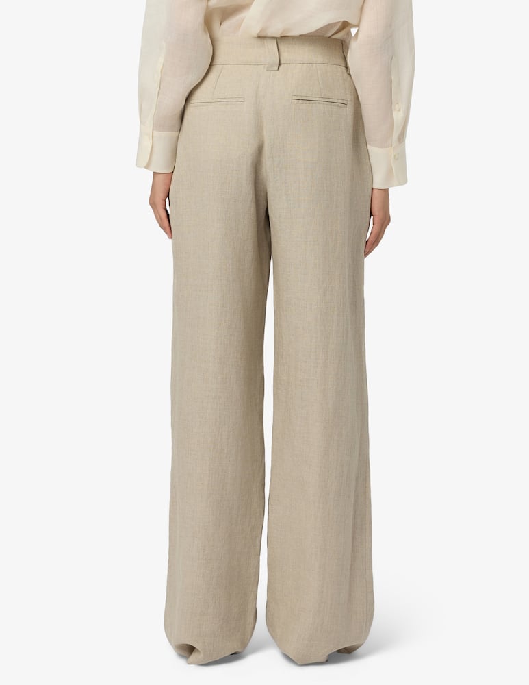 rinascente Marella Washed linen trousers MLLRETE