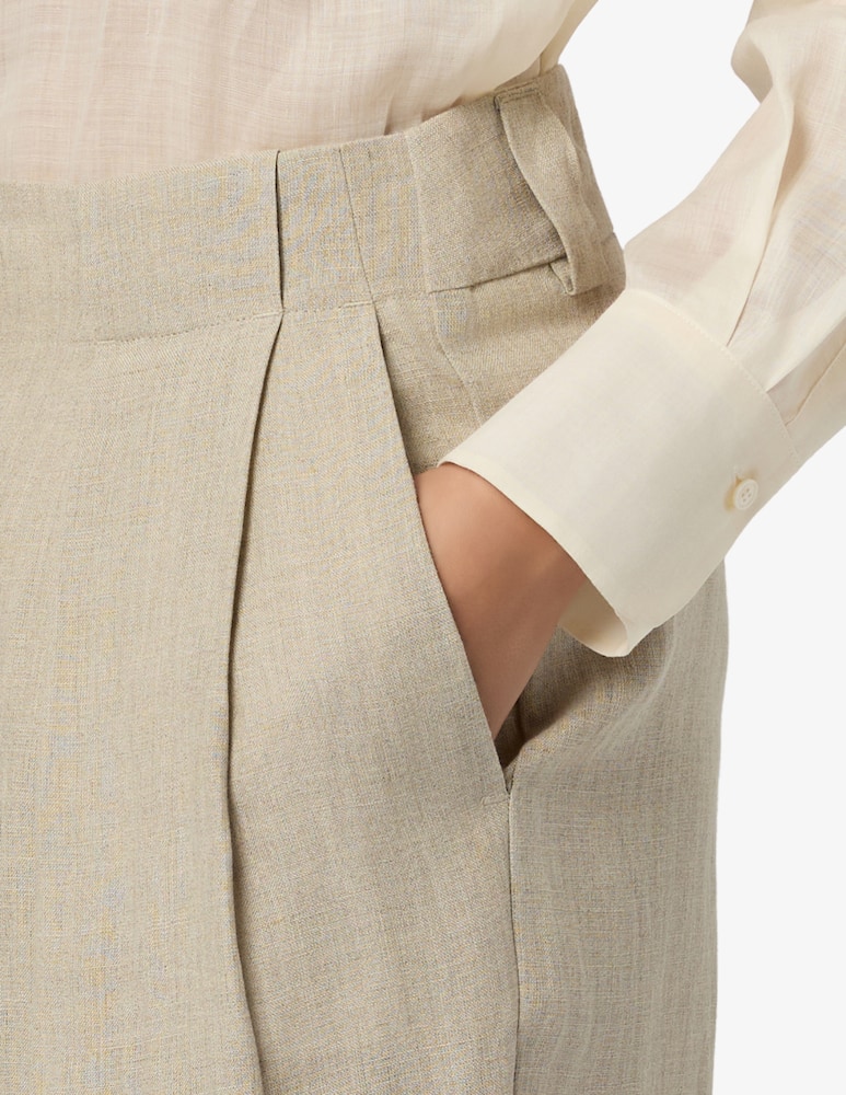 rinascente Marella Washed linen trousers MLLRETE