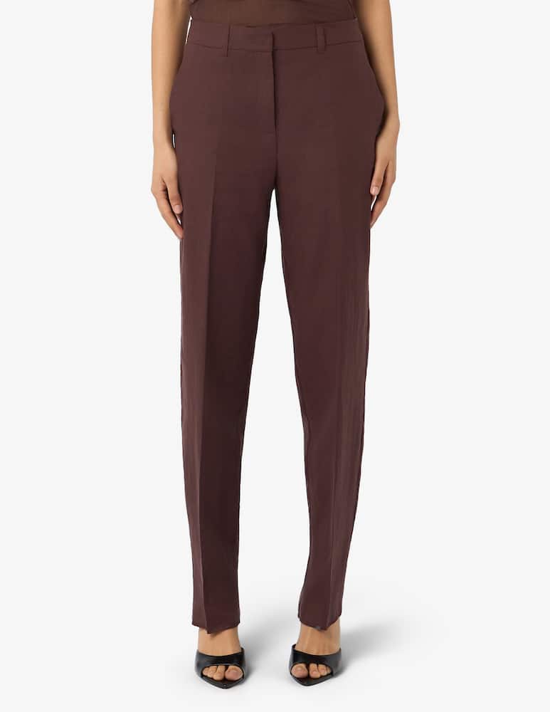 Marella Pantalone a gamba dritta in lino MLLFRAGOLA - immagine 1 Marella Pantalone a gamba dritta in lino MLLFRAGOLA - immagine 1