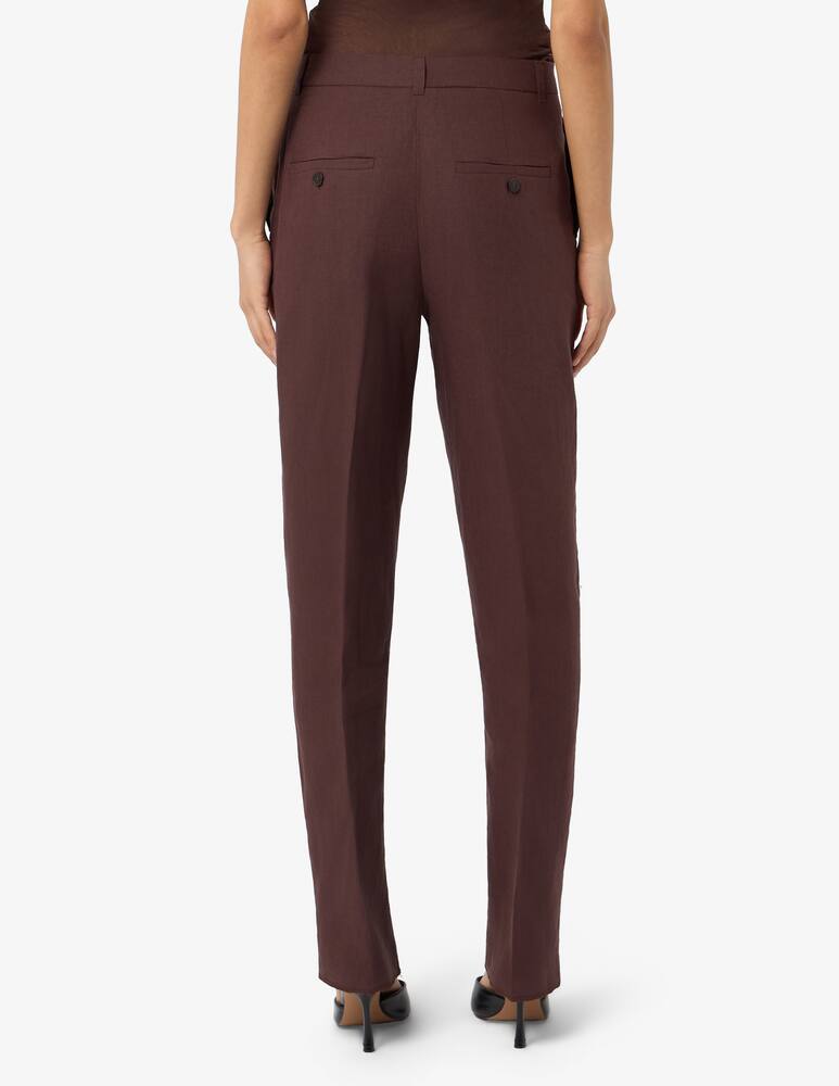 Marella Pantalone a gamba dritta in lino MLLFRAGOLA - immagine 3 Marella Pantalone a gamba dritta in lino MLLFRAGOLA - immagine 3