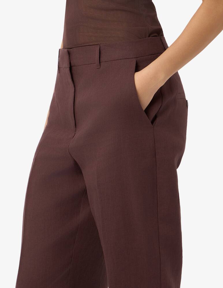 Marella Pantalone a gamba dritta in lino MLLFRAGOLA - immagine 4 Marella Pantalone a gamba dritta in lino MLLFRAGOLA - immagine 4