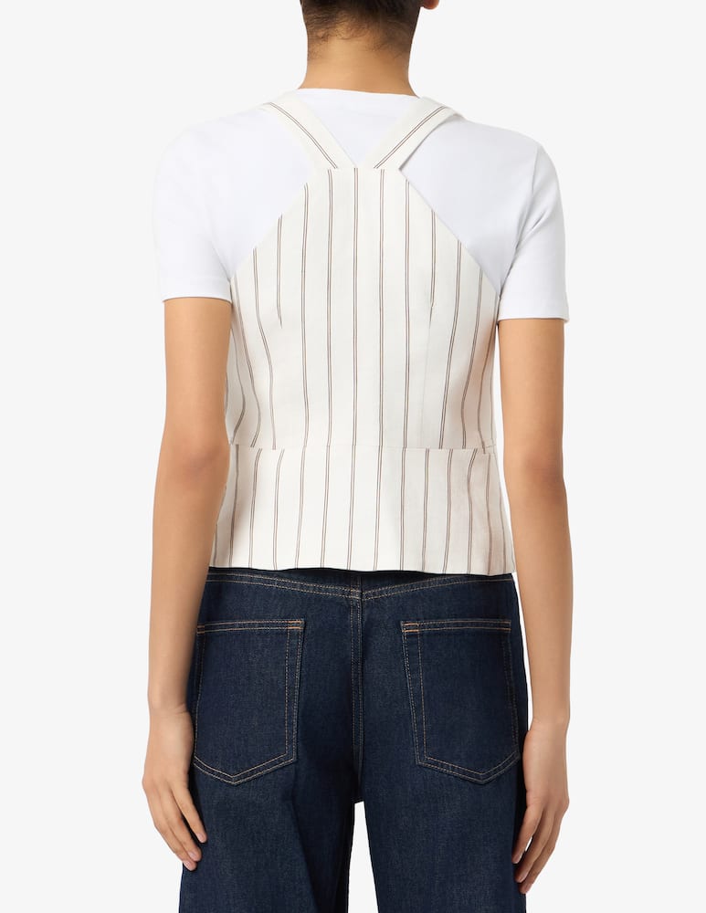 rinascente Marella Gilet in lino e cotone