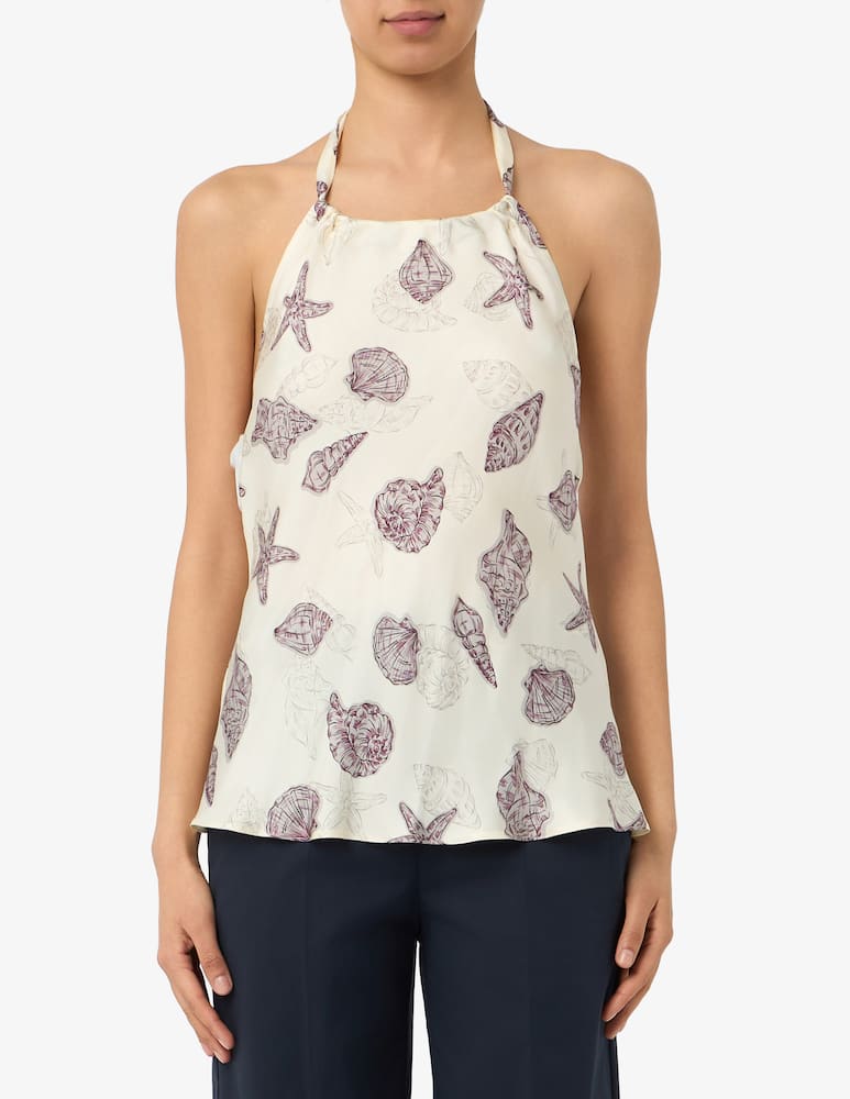 rinascente Marella Silk halterneck top