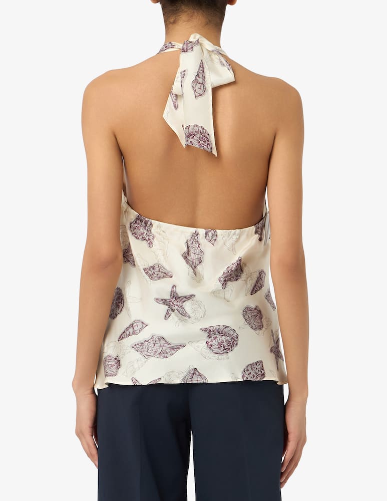 rinascente Marella Silk halterneck top