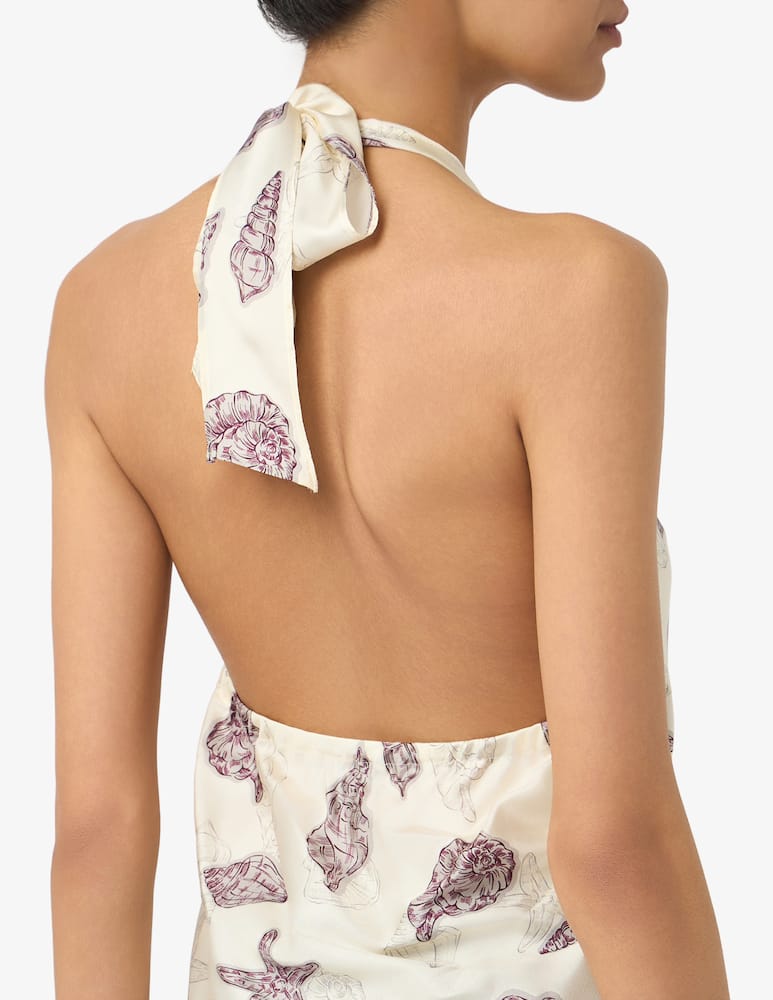 rinascente Marella Silk halterneck top