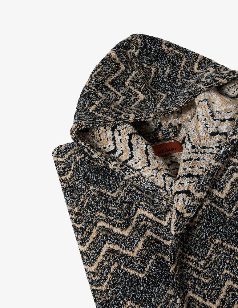 rinascente Missoni Azul Accappatoio Con Cappuccio