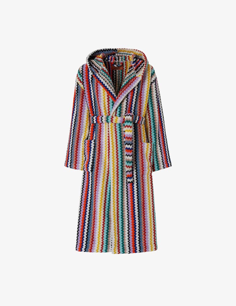 Missoni Home Riverbero Bath Robe With Hood - immagine 1 Missoni Home Riverbero Bath Robe With Hood - immagine 1