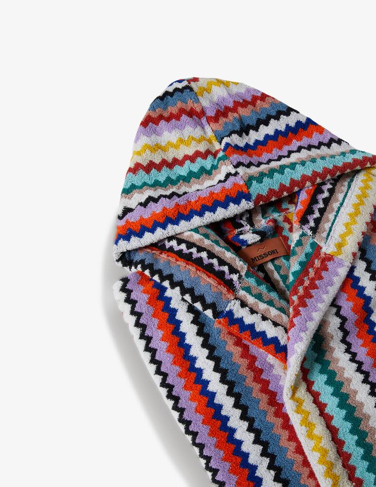 Missoni Home Riverbero Bath Robe With Hood - immagine 2 Missoni Home Riverbero Bath Robe With Hood - immagine 2