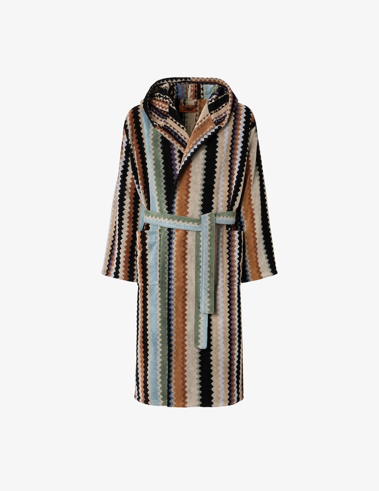 Missoni Home Curt Bath Robe With Hood - picture 1 Missoni Home Curt Bath Robe With Hood - picture 1