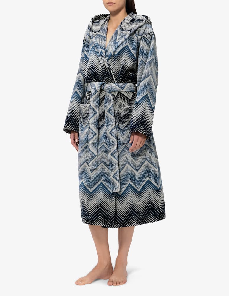 Missoni Home Marea Bath Robe With Hood - picture 2 Missoni Home Marea Bath Robe With Hood - picture 2