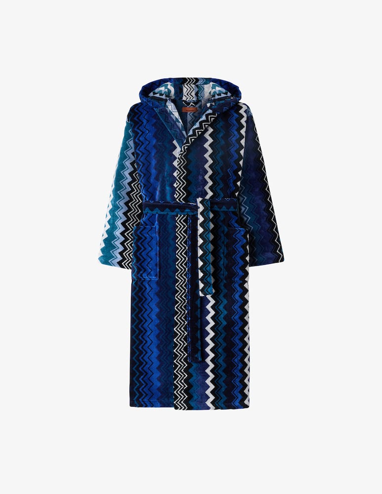 Missoni Home Giacomo Bath Robe With Hood - picture 1 Missoni Home Giacomo Bath Robe With Hood - picture 1
