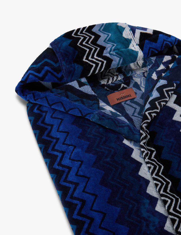 Missoni Home Giacomo Bath Robe With Hood - picture 3 Missoni Home Giacomo Bath Robe With Hood - picture 3