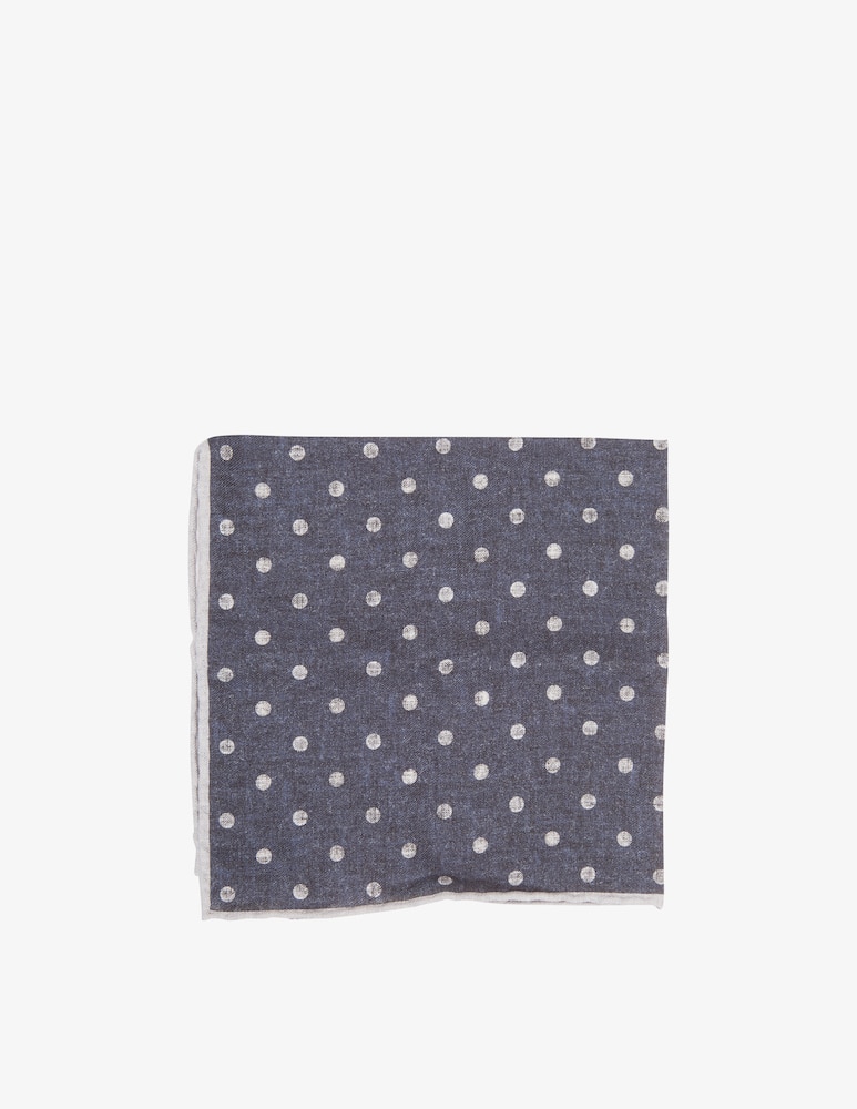rinascente Eleventy Polka dot pocket square