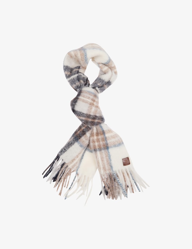 rinascente Eleventy Tartan pattern scarf