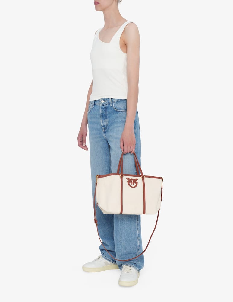 rinascente Pinko Shopper canvas bag