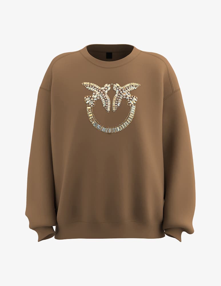 Pinko Felpa ricamo logo Nelly - immagine 1 Pinko Felpa ricamo logo Nelly - immagine 1