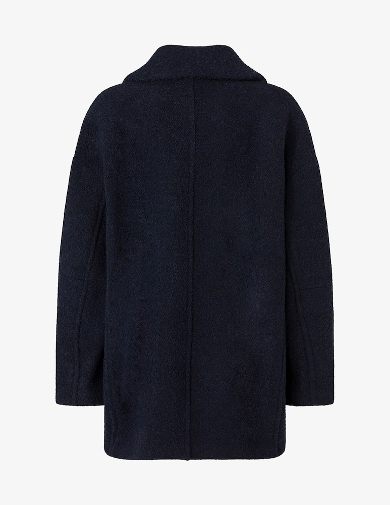 rinascente Pinko Diagonal boucle pea coat