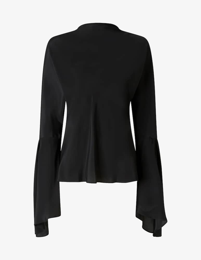 rinascente Pinko Chiffon bell sleeve top