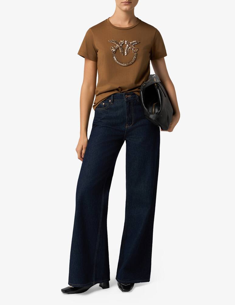 rinascente Pinko T-shirt ricamo logo Quentin