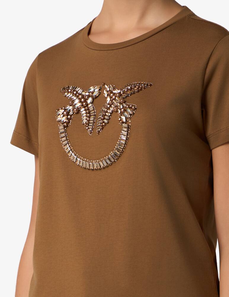 rinascente Pinko T-shirt ricamo logo Quentin