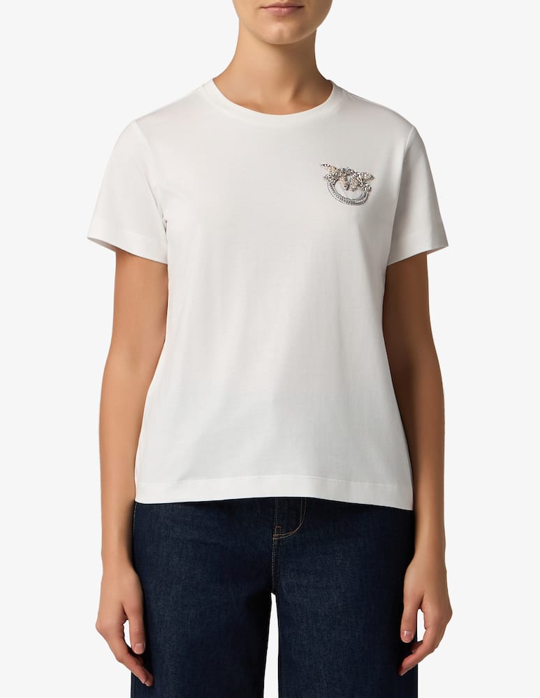 Pinko T-shirt ricamo logo Nambrone - immagine 1 Pinko T-shirt ricamo logo Nambrone - immagine 1