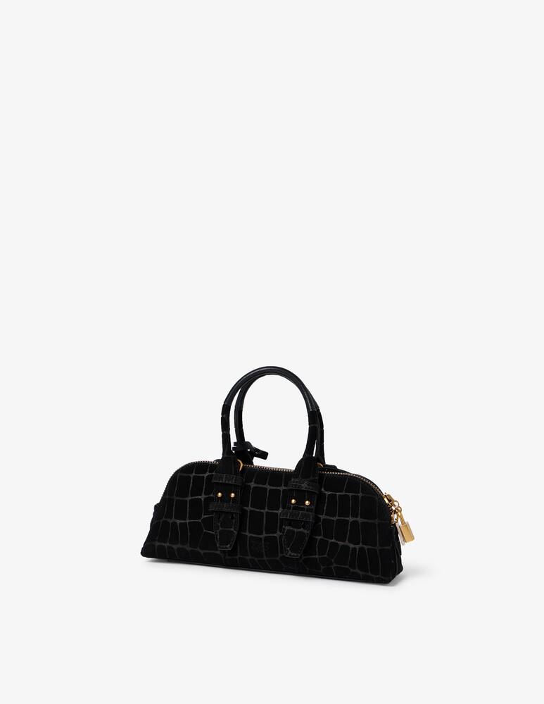 rinascente Pinko Bowling croc-embossed bag