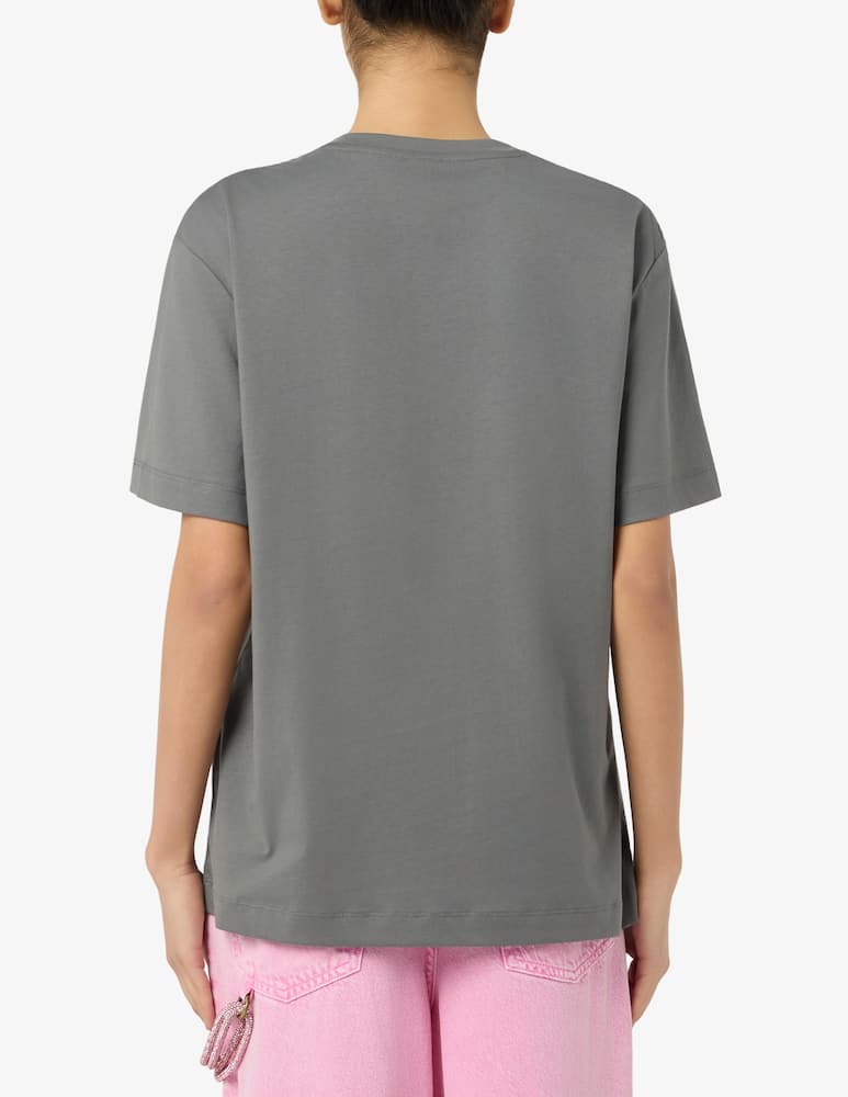 rinascente Pinko Beaded logo jersey t-shirt