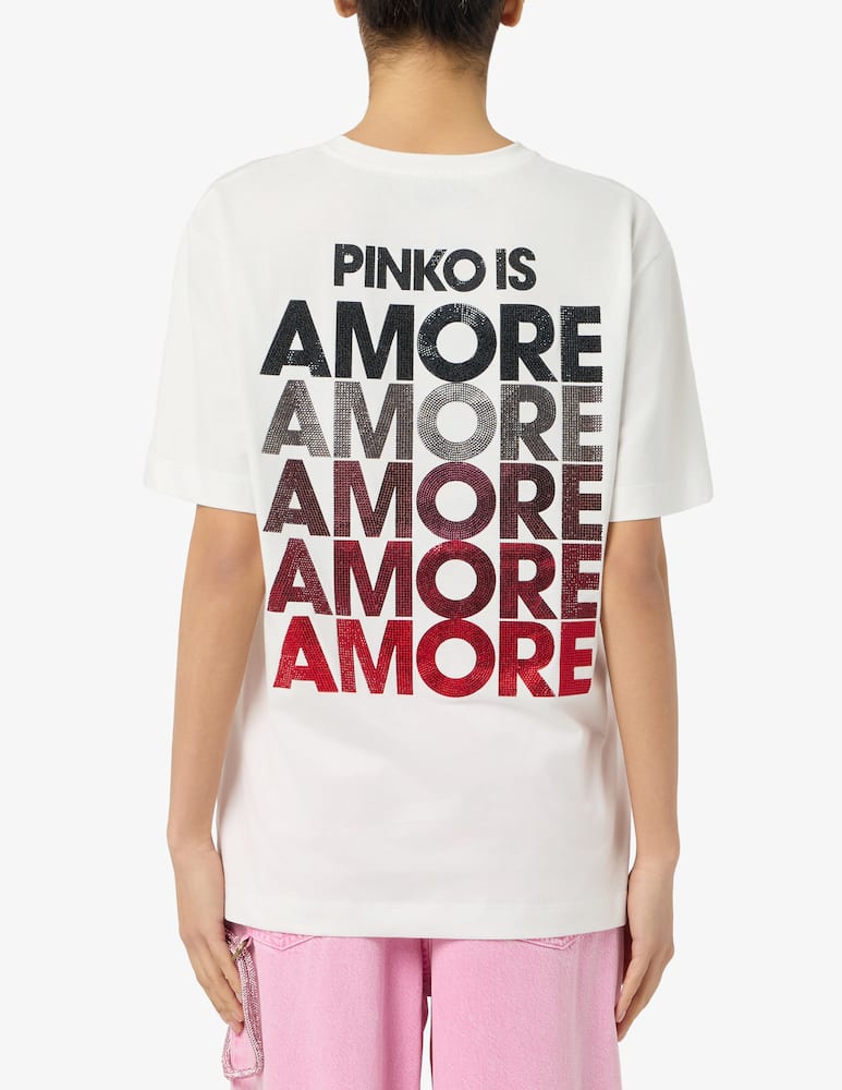 rinascente Pinko Stepitoso logo t-shirt