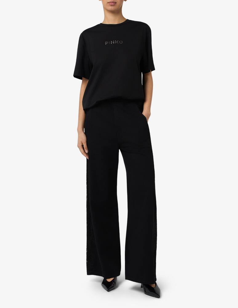 rinascente Pinko T-shirt logo strass