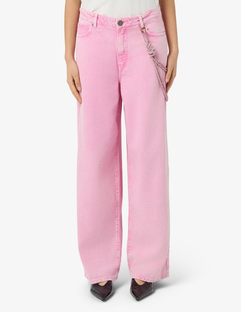 rinascente Pinko Lauryn loose jeans with chain
