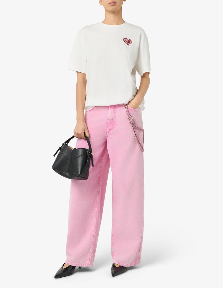 rinascente Pinko Lauryn loose jeans with chain