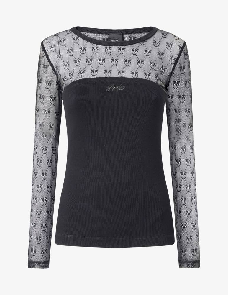 rinascente Pinko Violinista lace t-shirt