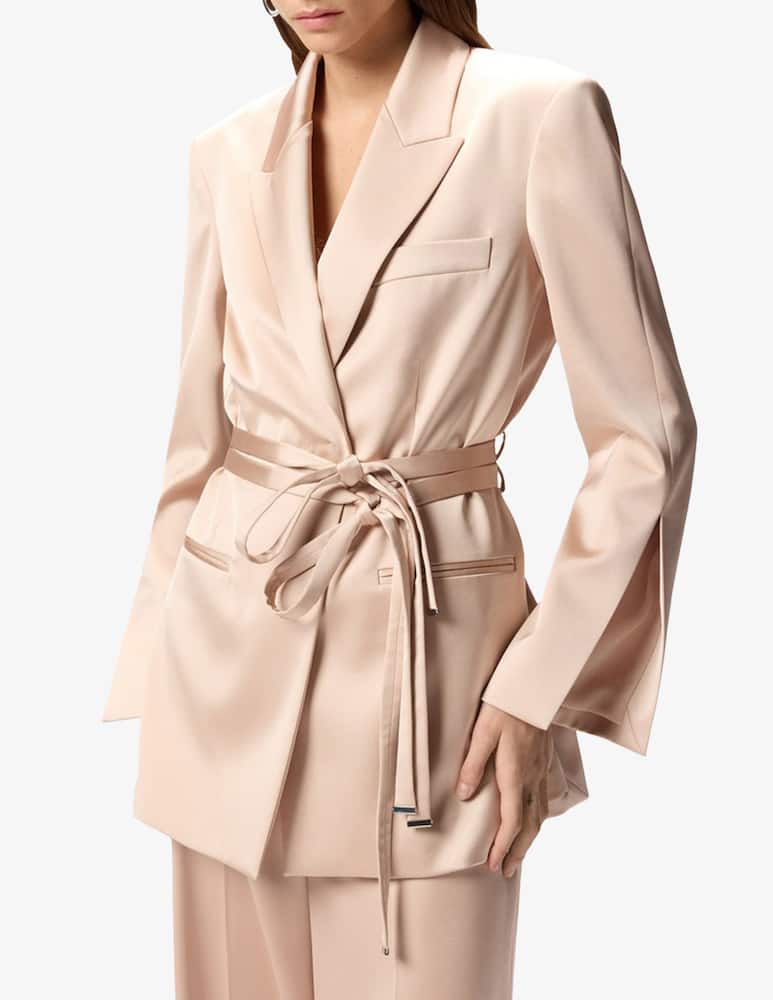 rinascente Pinko Satin belted blazer