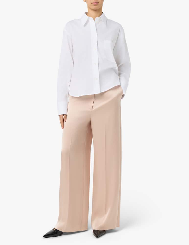 Pinko Pantaloni ampi in raso Limoncello - immagine 2 Pinko Pantaloni ampi in raso Limoncello - immagine 2