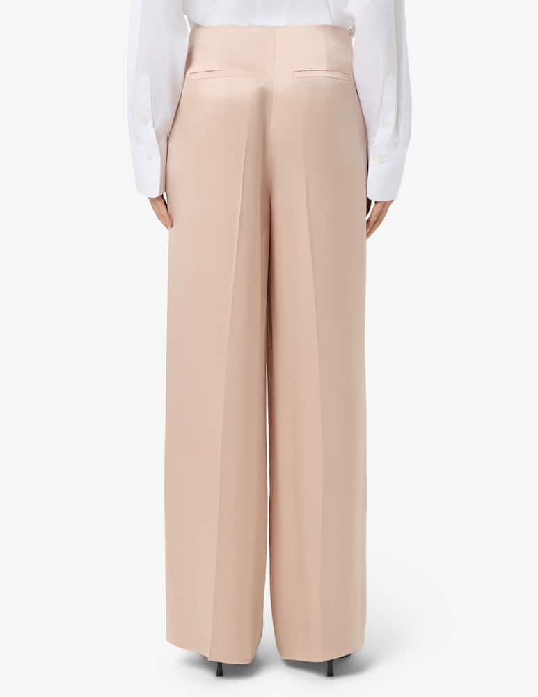 Pinko Pantaloni ampi in raso Limoncello - immagine 3 Pinko Pantaloni ampi in raso Limoncello - immagine 3