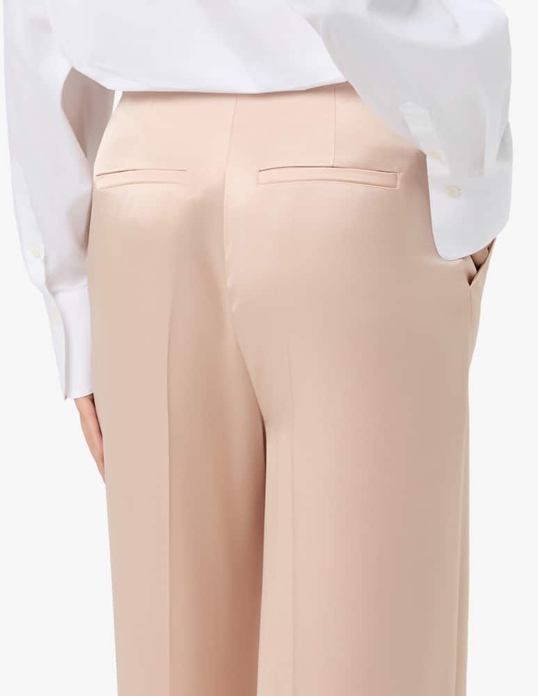 Pinko Pantaloni ampi in raso Limoncello - immagine 4 Pinko Pantaloni ampi in raso Limoncello - immagine 4