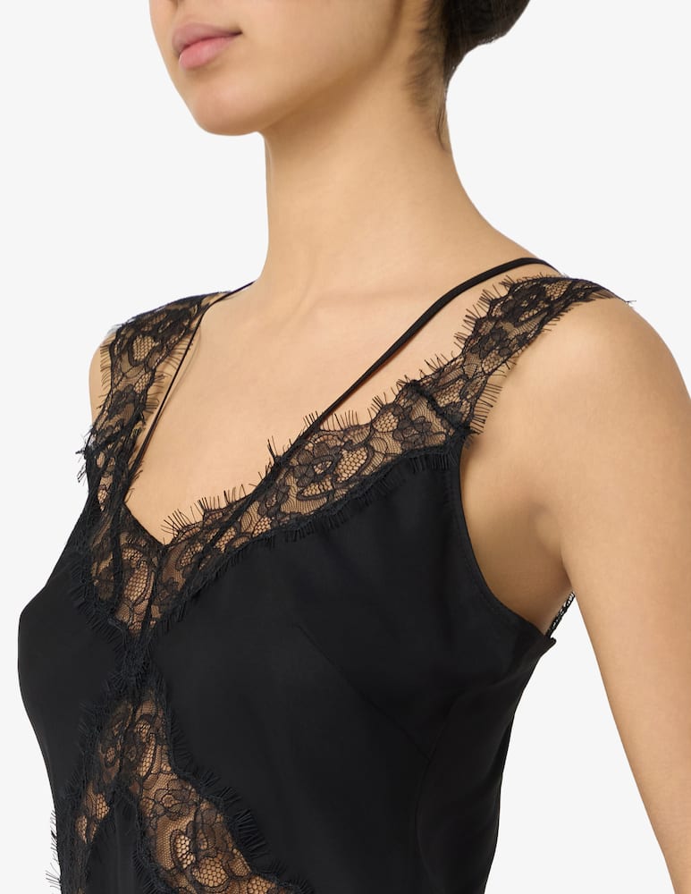Pinko Lydia lace trim twill top - picture 4 Pinko Lydia lace trim twill top - picture 4