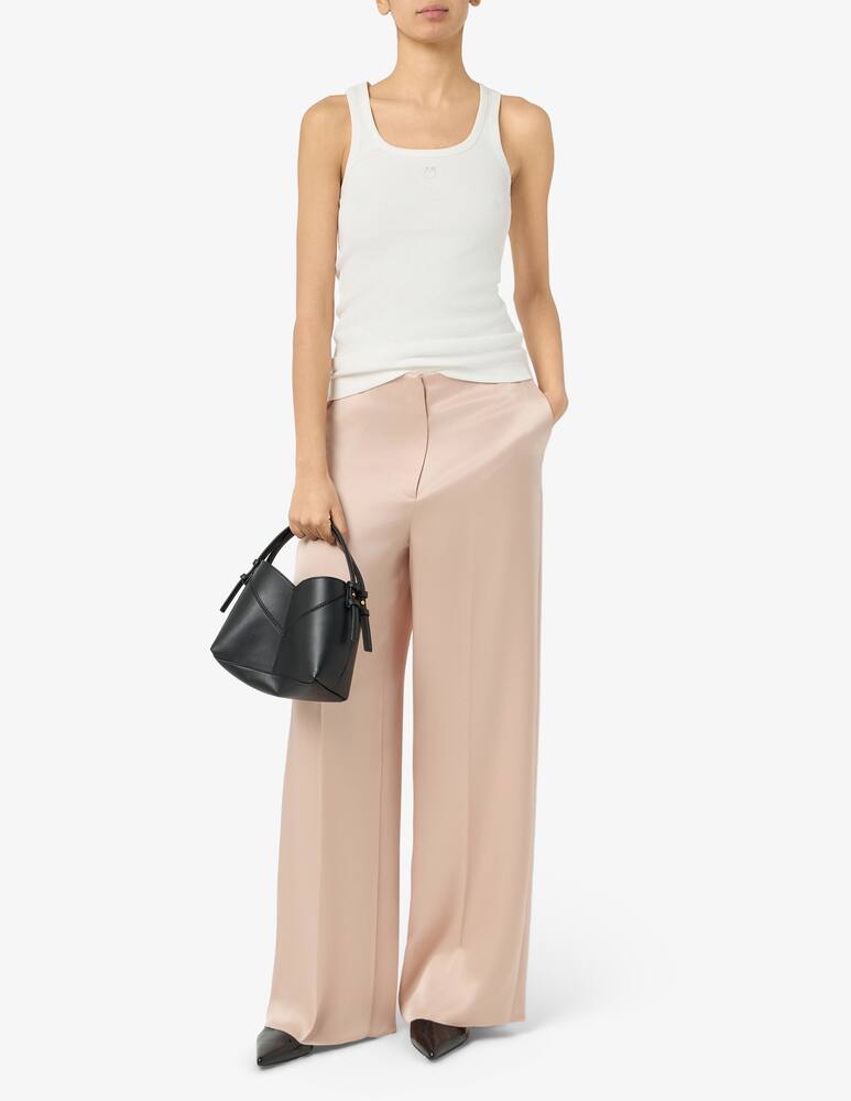 Pinko Ribbed cotton logo tank top - picture 2 Pinko Ribbed cotton logo tank top - picture 2