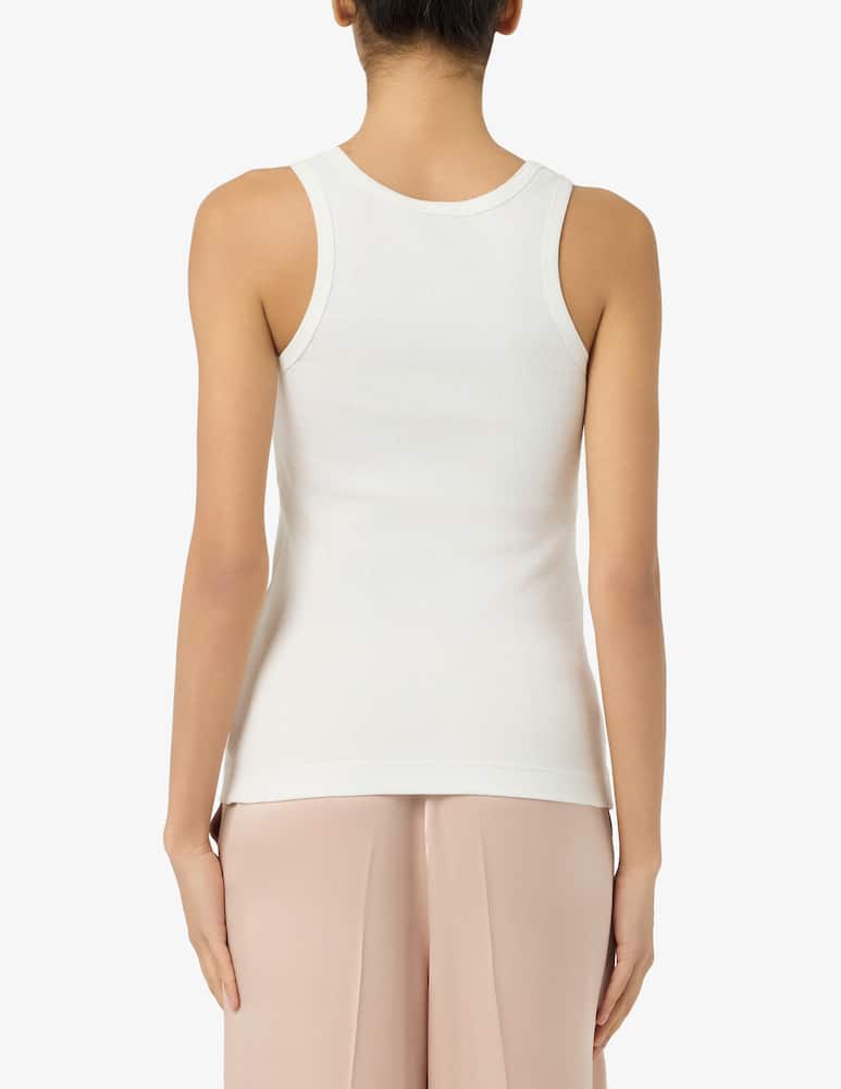 rinascente Pinko Canotta in costina con logo