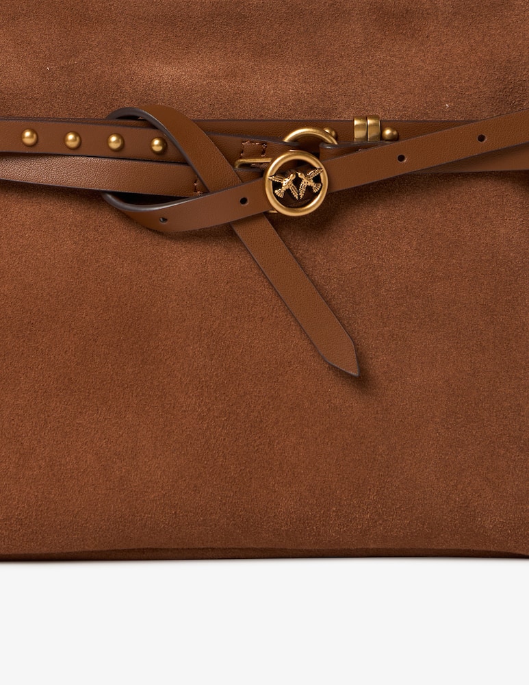 rinascente Pinko Suede belt shoulder bag