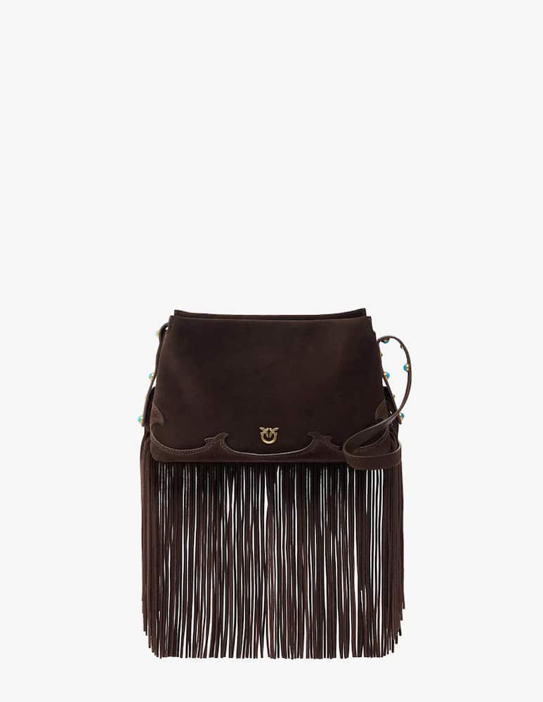 rinascente Pinko Triplet mini fringed shoulder bag