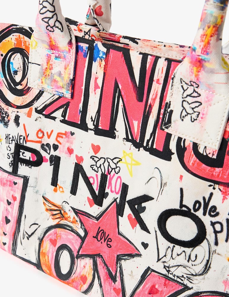 rinascente Pinko Shopper mare in canvas