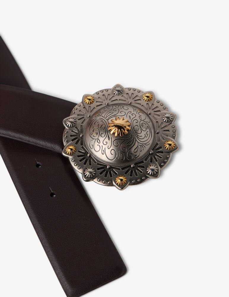 rinascente Pinko Cintura con fibbia tonda 4 cm